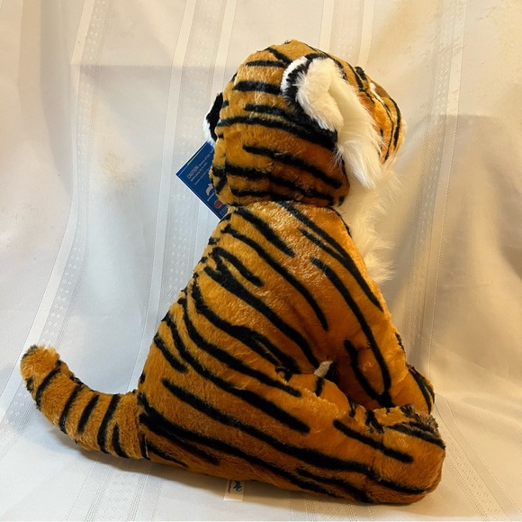 Animal Planet Plush Kids 14 inch Sitting Tiger Stuffed Animal - Picture 4 of 14